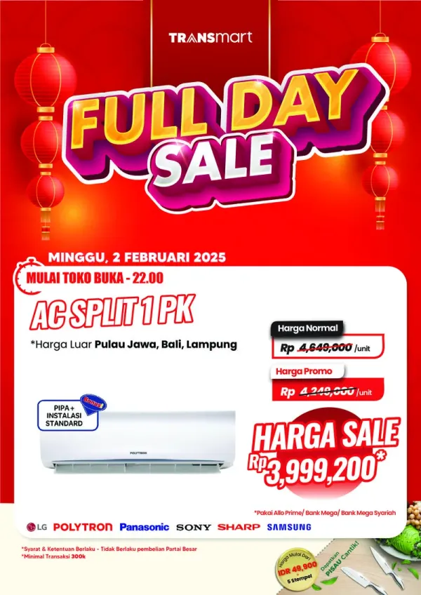 Transmart Full Day Sale 2 Februari 2025