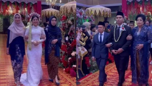 FRANS FAISAL NIKAH -  Frans Faisal dan Indah Tri Pertiwi memilih memakai adat Minang di momen pernikahan mereka.