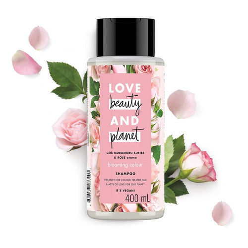 Love Beauty & Planet Shampoo Murumuru Butter & Rose. Sumber : Shopee.com