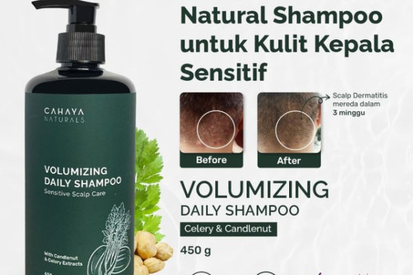 Cahaya Naturals Volumizing Daily Shampoo. Sumber: tokopedia