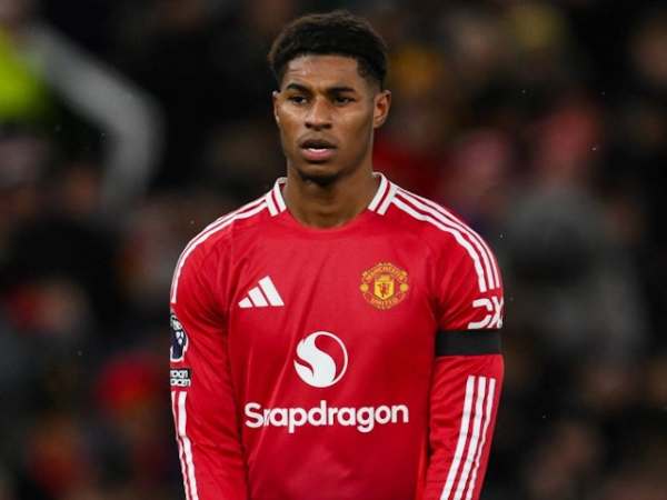 Marcus Rashford of Manchester United during his side's Premier League match against Nottingham Forest, on December 7, 2024