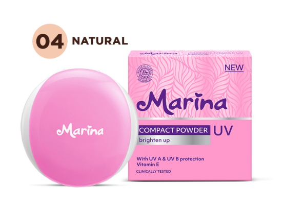 Foto adalah Marina Smooth & Sheer Compact Powder. Sumber foto: tokopedia.com