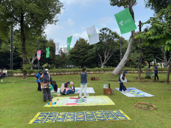 Suasana Festival Semesta Ramadan Dompet Dhuafa: Berzakat Kerennya Gak Ada Obat di Taman Lapangan Soft Ball, GBK, Senayan, Jakarta pada Sabtu (8/2/2025). Foto: Abid Raihan/kumparan