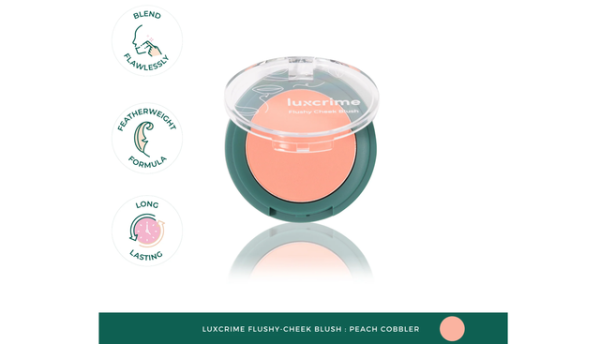 Rekomendasi blush on yang bagus. Foto adalah Luxcrime Flushy Cheek Blush. Sumber: luxcrime.com