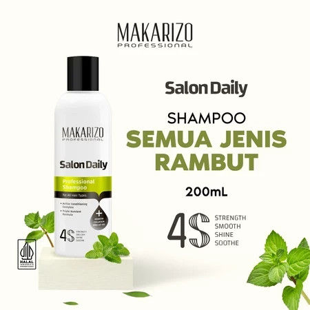 Shampoo Makarizo untuk rambut kering dan mengembang. Sumber: Shopee /  Makarizo Professional Official Shop