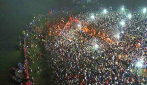 Triveni Sangam in Maha Kumbh