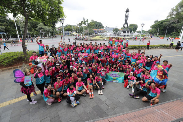 Keseruan Fun Run di Kawasan CFD Sudirman. Foto: kumparan