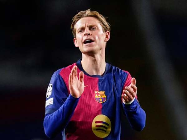 Barcelona's Frenkie de Jong pictured on January 29, 2025