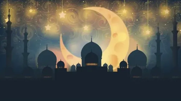 Ilustrasi malam lailatul qadar pada bulan Ramadan