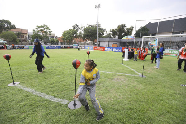 Rintangan Festival SenengSoccer memadukan latihan teknik, kecepatan dan endurance yang biasa diberikan saat melatih sepak bola dari level paling dasar. Foto: Dok. MilkLife Soccer Challenge