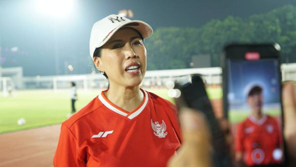 Vivin Cahyani Sungkono saat diwawancarai kumparanBOLANITA di Stadion Madya, Jakarta, Selasa (6/7).  Foto: Andi Fajar/kumparan