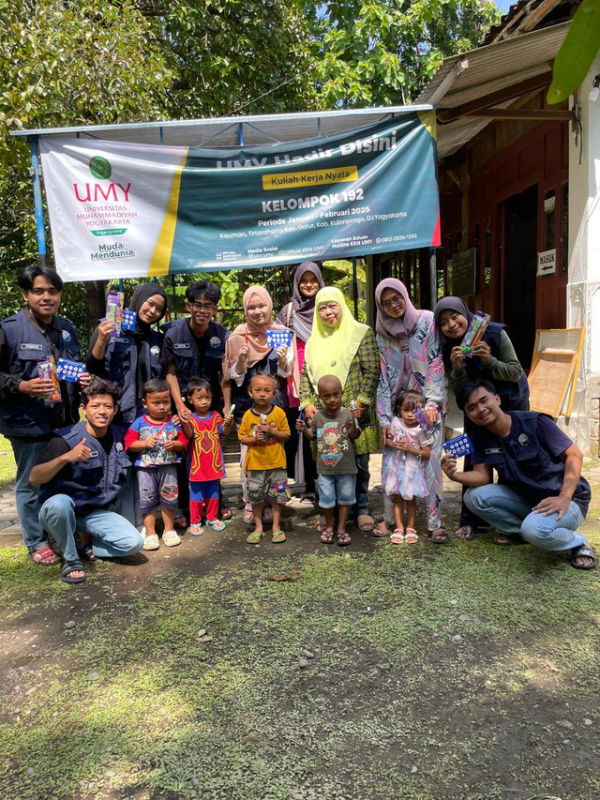 Sumber foto : Dokumen pribadi (Sikat gigi ceria Paud KB Matahari)