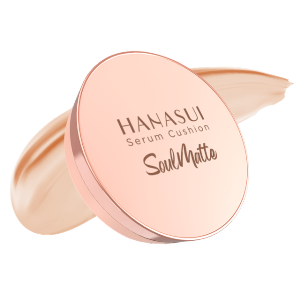 Foto Hanasui Serum Cushion Soulmatte 106 Porcelain untuk rekomendasi shade cushion hanasui untuk kulit kuning langsat. Sumber: www. hanasui.id