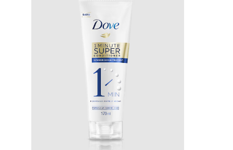 Foto adalah Dove 1 Minute Super Conditioner. Sumber: www.dove.com