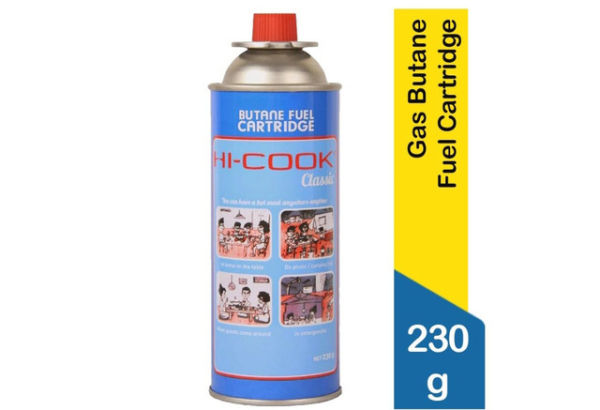 Foto adalah Hi-Cook Butane Fuel Cartridge. Sumber: Klik Indomaret