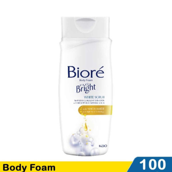 Biore Body Foam White Scrub. Sumber : tokopedia.com