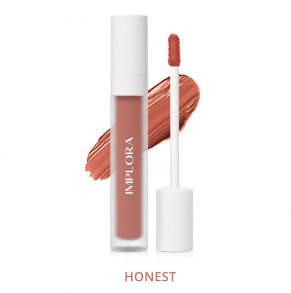 Foto Lip Velvet Honest untuk warna lipstik implora untuk kulit sawo matang agar terlihat fresh. Sumber: www.implora.co.id