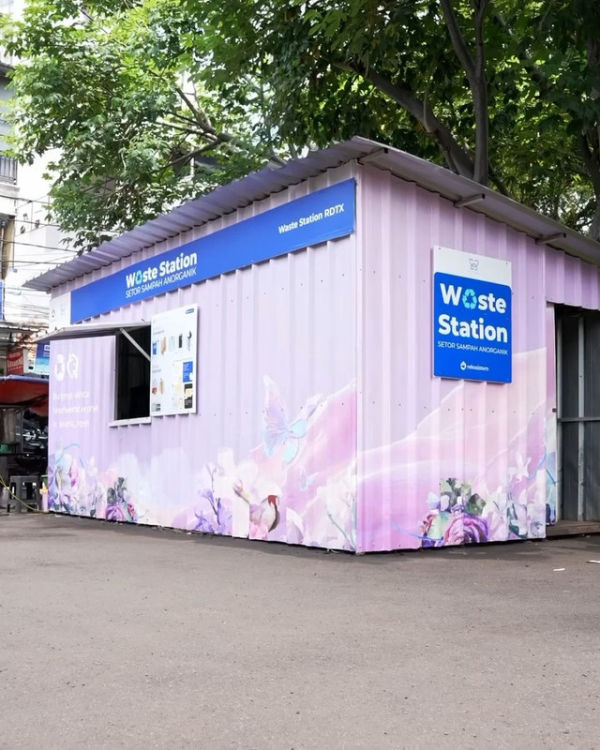 Waste Station kolaborasi MOP Beauty dan Rekosistem. Foto: MOP Beauty