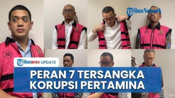 TERSANGKA KORUPSI PERTAMINA - Kejaksaan Agung (Kejagung) menetapkan tujuh orang sebagai tersangka dan melakukan penahanan terkait kasus dugaan dugaan korupsi tata kelola minyak mentah dan produk kilang pada PT Pertamina, Subholding, dan Kontraktor Kontrak Kerja Sama (KKKS) tahun 2018-2023 yang di antaranya bermodus BBM kualitas oktan Research Octane Number atau RON 90 (Pertalite) dicampur atau dioplos menjadi RON 92 (Pertamax). Sebanyak empat orang tersangka adalah petinggi anak perusahaan PT Pertamina dan tiga orang dari pihak swasta. 