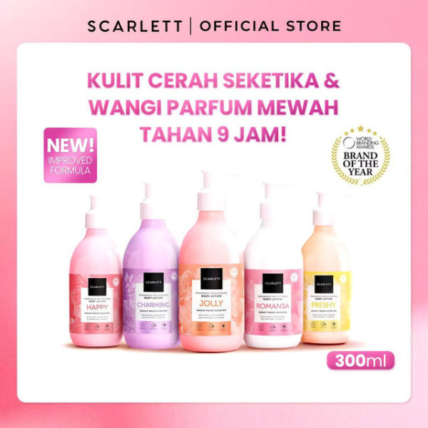  Scarlett Fragrance Brightening Body Lotion. Sumber: Platform Shopee/@Scarlett Whitening Official Shop