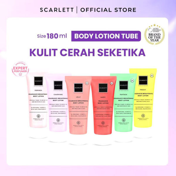 Scarlett Whitening Body Lotion Mencerahkan Moisturising. Sumber: Platform Shopee/@Scarlett Whitening Official Shop