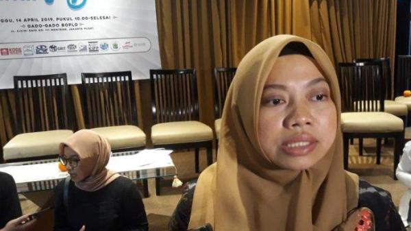 Direktur Eksekutif Perkumpulan untuk Pemilu dan Demokrasi (Perludem), Titi Anggraini, saat ditemui di Gado Gado Boplo, Jakarta Pusat, Minggu (14/4/2019).