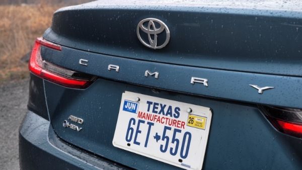 Camry badge on rear