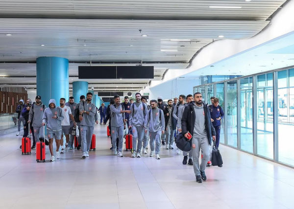 Timnas Bahrain tiba di Bandara Soekarno-Hatta pada 21 Maret 2025. Foto: Instagram @bahrainnt