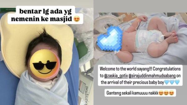Sosok putra Zaskia Gotik dan Sirajuddin Mahmud yang baru dilahirkan, Rabu (2/4/2025) kemarin.