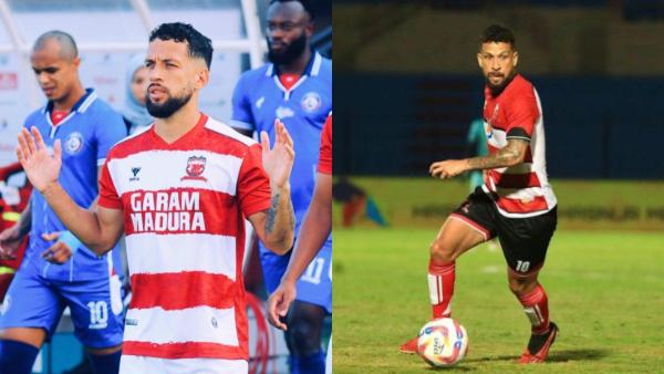 Potret Iran Junior saat memperkuat Madura United,