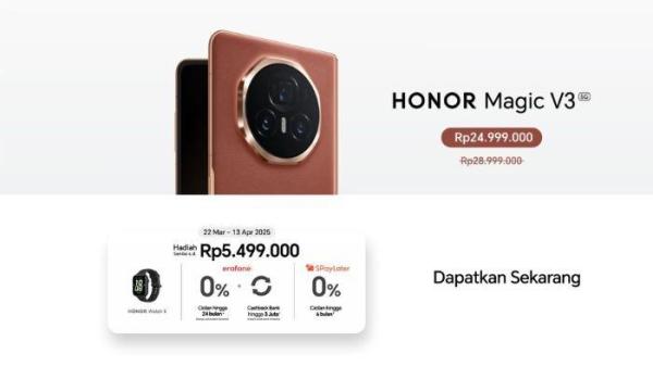 HONOR Magic V3 resmi hadir
