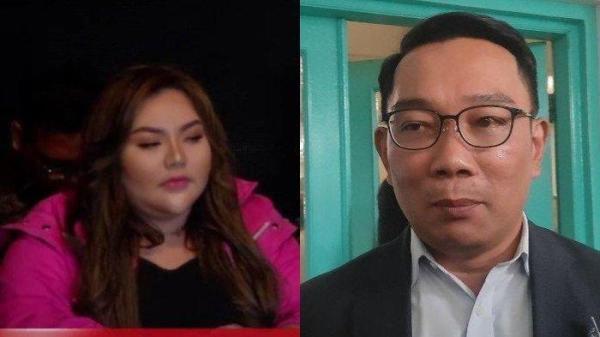 SKANDAL RIDWAN KAMIL - Potret Lisa Mariana (kiri) menggelar konferensi pers terkait hubungannya dengan eks Gubernur Jawa Barat Ridwan Kamil di Kelapa Gading, Jakarta Utara, Jumat (11/4/2025). Potret Ridwan Kamil (kanan) ditemui di kawasan Tebet, Jakarta Selatan, Rabu (24/7/2024).Lisa mengatakan bahwa anaknya adalah darah daging mantan Gubernur Jawa Barat Ridwan Kamil.