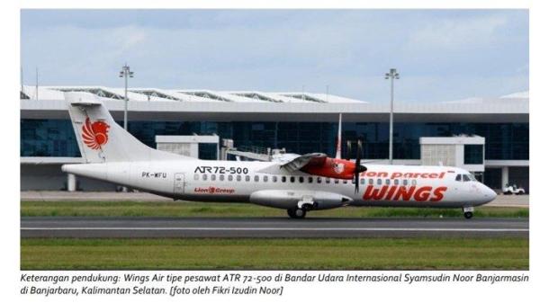 Ilustrasi pesawat Wings Air