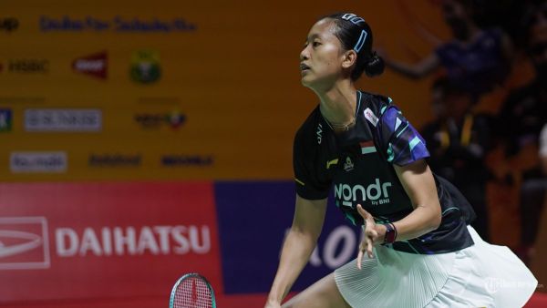 PUTRI KW - Pebulu tangkis tunggal putri Indonesia Putri Kusuma Wardani saat melawan tunggal putri Taiwan Wen Chi Hsu pada perempat final Daihatsu Indonesia Masters 2025 di Istora Senayan, Jakarta, Jumat (24/1/2025). Putri Kusuma Wardani gagal melaju ke semifinal usai kalah rubber gim dengan skor 21-18, 17-21, dan 14-21. TRIBUNNEWS/HERUDIN