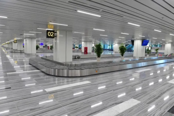 The arrival station area and the luggage place in T3 station have been completed. Photo: Thanh Tung