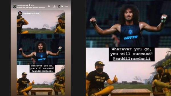 INSTASTORY SADDIL RAMDANI - Kode perpisahan Saddil Ramdani dengan Sabah FC yang semakin memperkuat kansnya bergabung dengan Persib Bandung.
