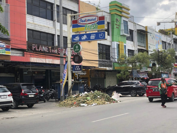 Tumpukan sampah di Kota Pekanbaru. Foto: kumparan