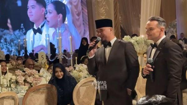 AL GHAZALI MENIKAH - Isi pidato musisi Ahmad Dhani saat pernikahan Al Ghazali dan Alyssa Daguise jadi sorotan publik.