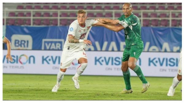 potret Cassio Scheid saat membela klubnya, Malut United.