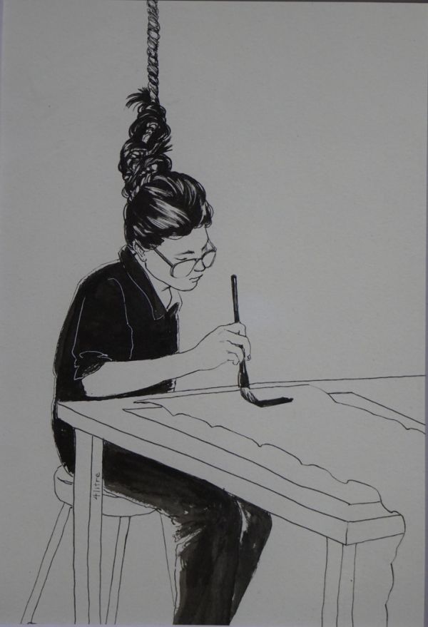 Ngắm những khoảnh khắc ‘kinh điển’ của sĩ tử mùa thi qua tranh - Ảnh 4. sĩ tử - Ảnh 4.