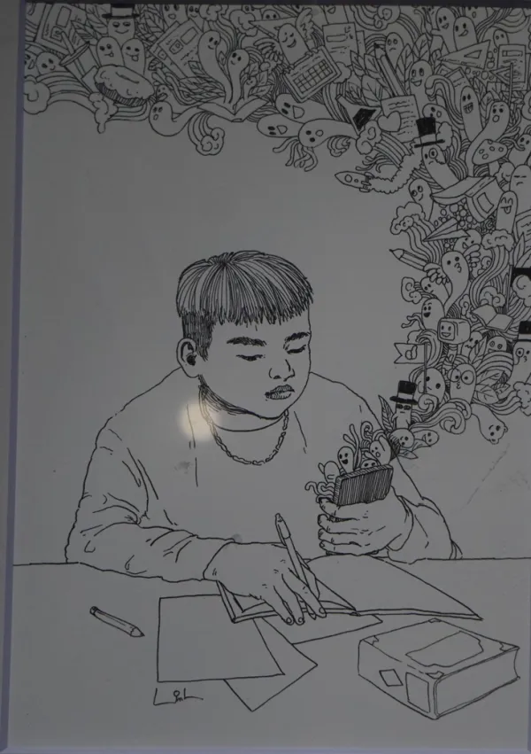 Ngắm những khoảnh khắc ‘kinh điển’ của sĩ tử mùa thi qua tranh - Ảnh 10. sĩ tử - Ảnh 10.