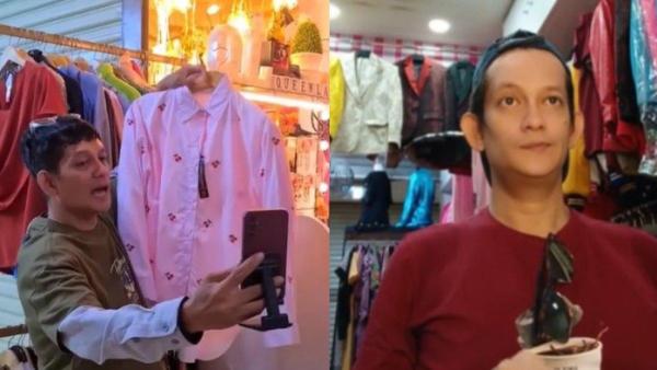 KABAR JUPITER FORTISSIMO - Jadi penjual baju, Jupiter Fortissimo kini membuka stan pakaian di salah satu pusat perbelanjaan di Jakarta.