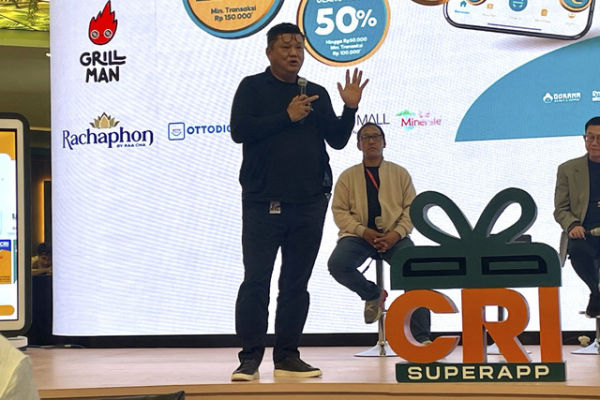 CEO/Managing Director PT Champ Resto Indonesia Tbk, Eric Leong, saat acara peluncuran CRI Super App. Foto: Salsha Okta Fairuz/kumparan