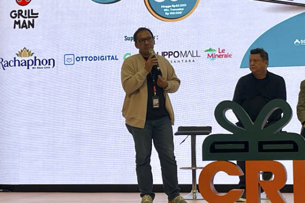 Chief Operating Officer PT Champ Resto Indonesia Tbk, Hendrik Alexander, saat acara peluncuran CRI Super App. Foto: Salsha Okta Fairuz/kumparan