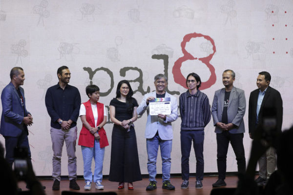 Acara peluncuran rumah produksi Pal8 Pictures, Selasa (17/6). Pembunuhan Munir dan Tragedi Kanjuruhan siap diangkat ke layar lebar. Foto: Vincentius Mario/kumparan