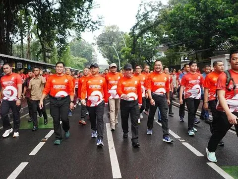 Kapolri bersama sejumlah pimpinan lembaga penegak hukum di Indonesia buka Bhayangkara Sport Day 2025 (dok.Polri)