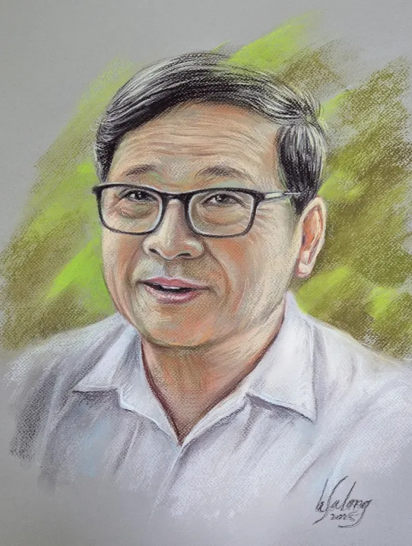 Những sạp báo cuối cùng ở TP.HCM qua tranh Lê Sa Long - Ảnh 14. Lê Sa Long - Ảnh 14.