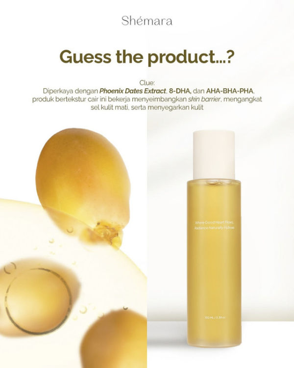 Produk toner dari Shemara Beauty skin care. Foto: Instagram/ @shemara.beauty