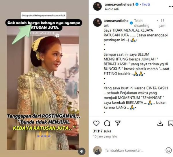 Unggahan Anne Avantie