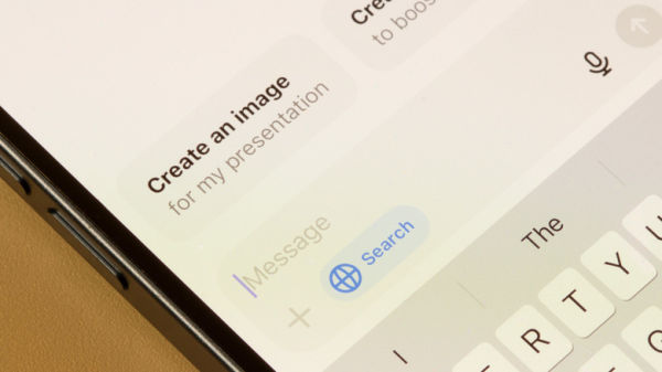 Close up of ChatGPT interface on smartphone